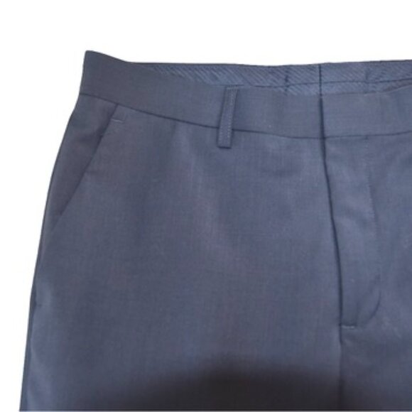 Express Navy Wool Blend Dress Pants Tagged 31x32 (Actual 31x29) Extra Slim - Picture 5 of 10